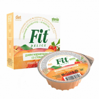Джем мармеладный Fit Delice абрикос, персик, годжи со стевией, 100 г 